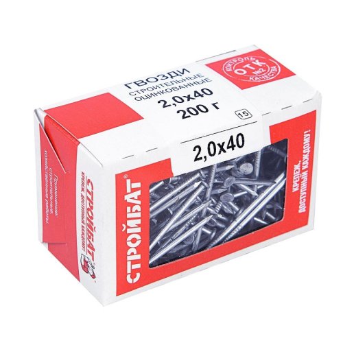 Гвозди  строительные Стройбат 2,0х40 (0,2 кг)  картинка